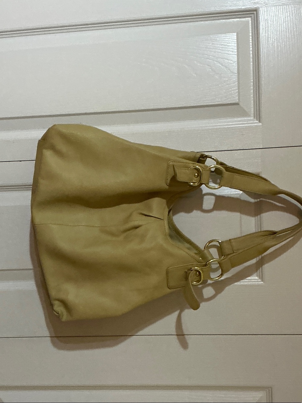 Soft Shoulder Hobo Bag in Light Olive